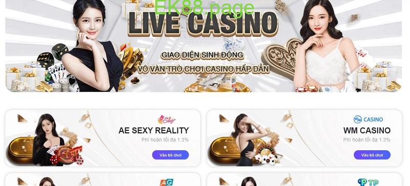 Casino trực tuyến tại EK88